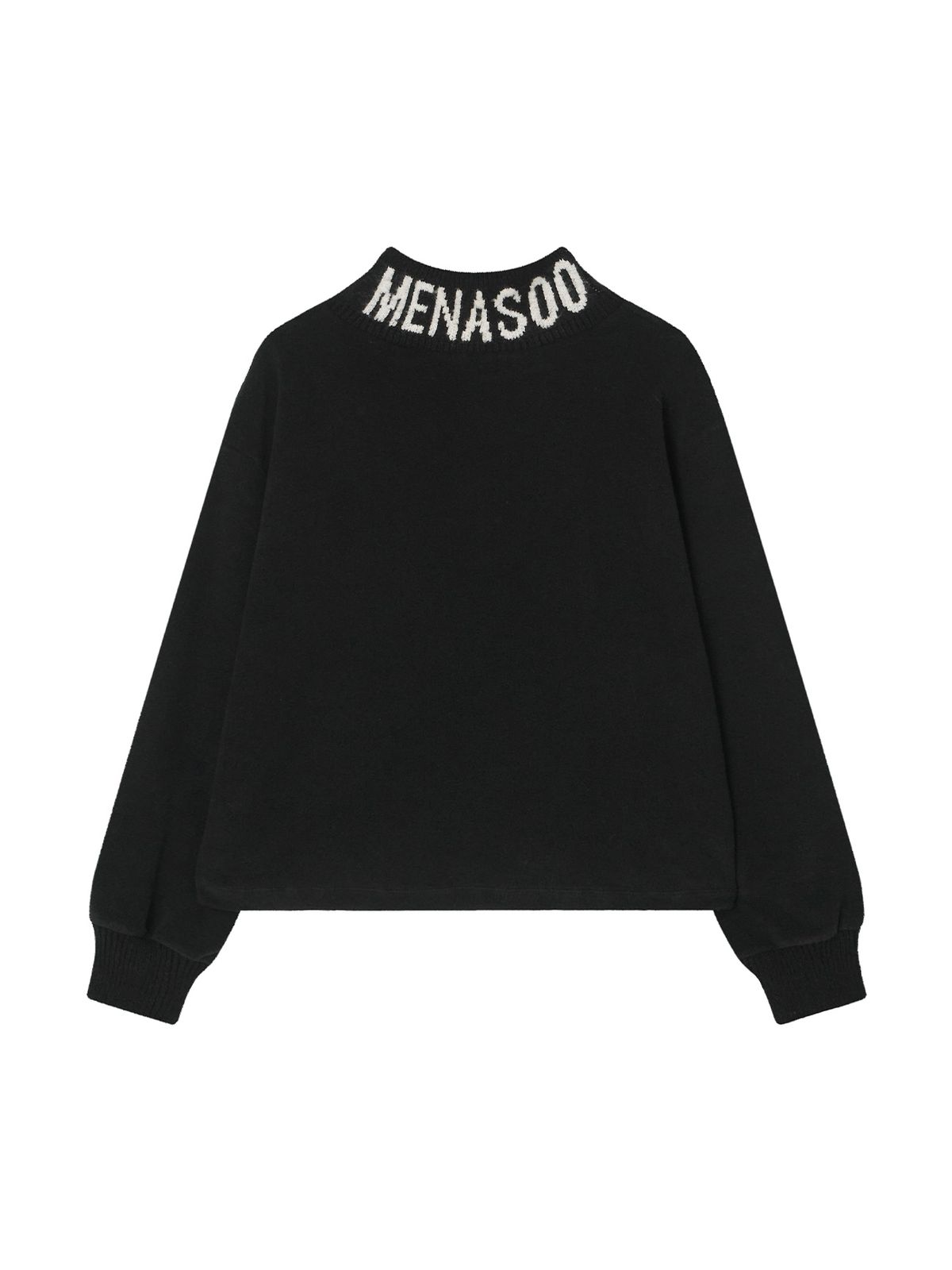 미나수(MENASOO) Knit High Neck_Black