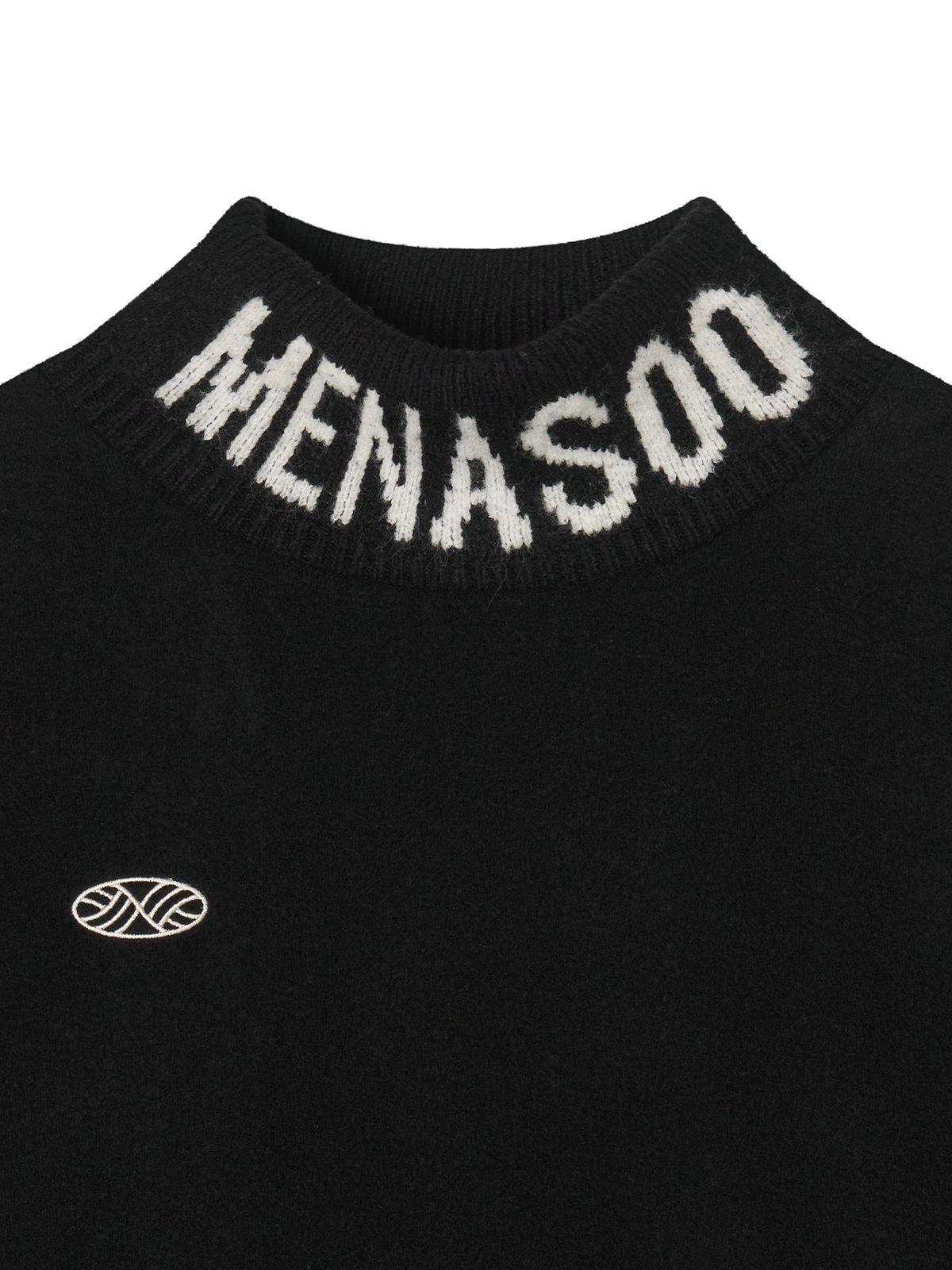 미나수(MENASOO) Knit High Neck_Black