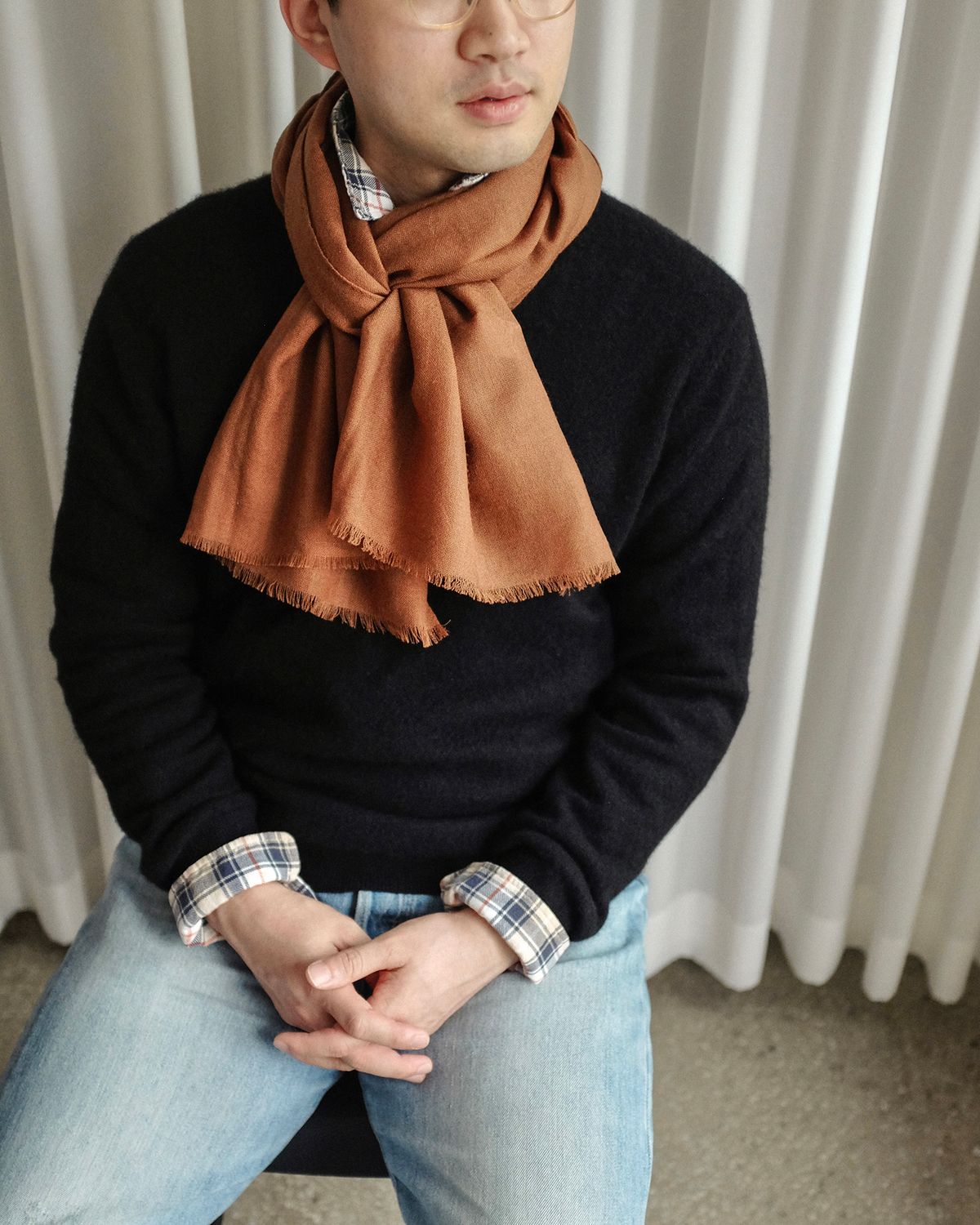 뗄라(TELA) Camel Wool Scarf