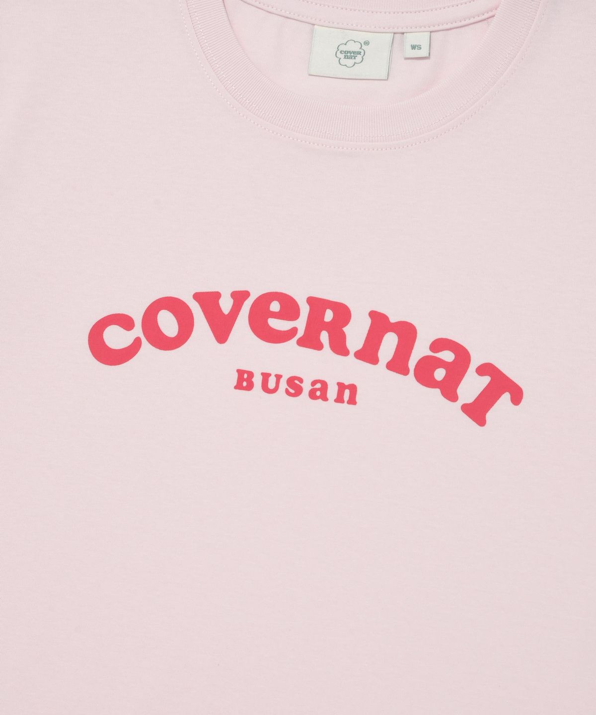 커버낫 우먼(COVERNAT WOMAN) 우먼 쿠퍼 로고 부산 티셔츠 Light Pink