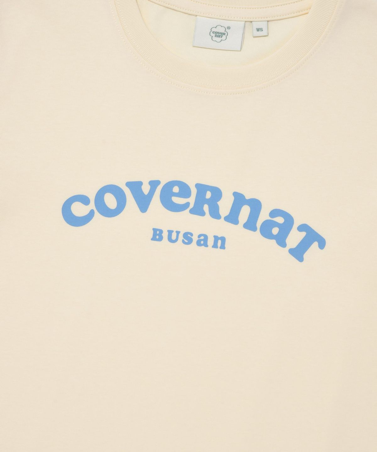커버낫 우먼(COVERNAT WOMAN) 우먼 쿠퍼 로고 부산 티셔츠 Cream