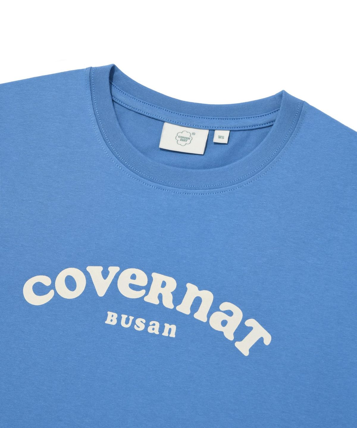커버낫 우먼(COVERNAT WOMAN) 우먼 쿠퍼 로고 부산 티셔츠 Blue