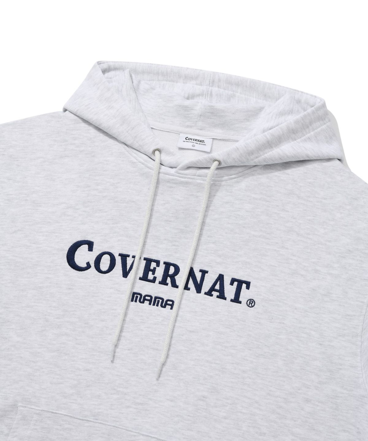 커버낫(COVERNAT) [커버낫 X MAMA] 그래픽 후디 헤더 그레이
