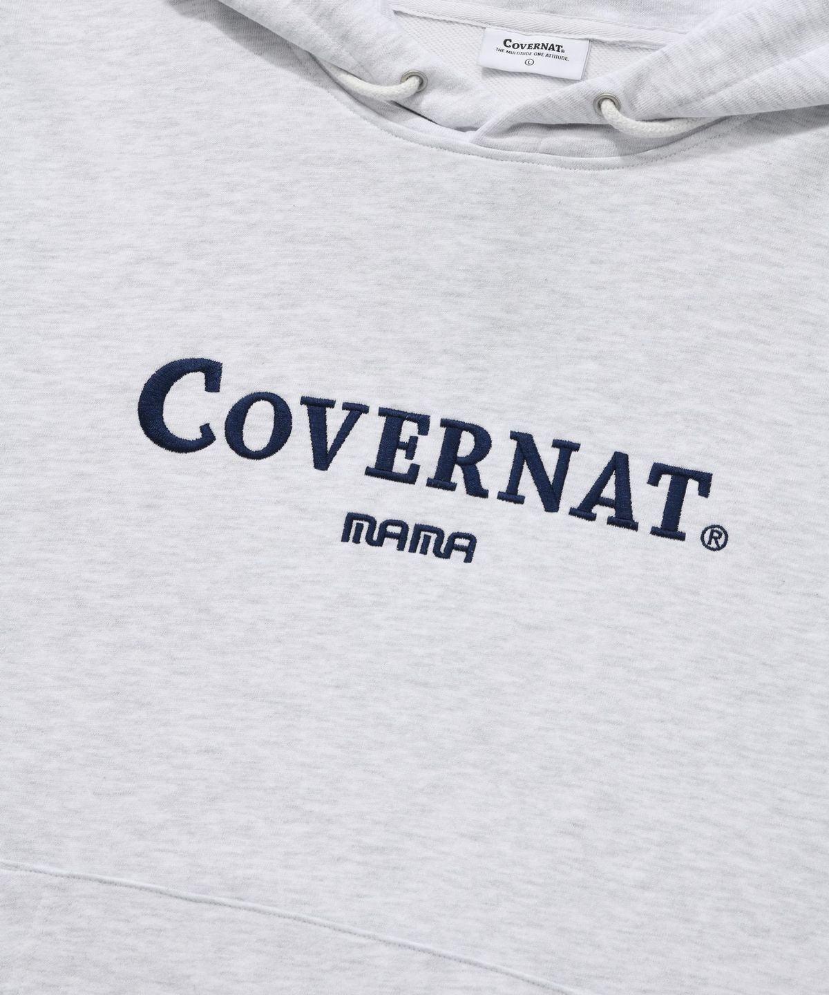 커버낫(COVERNAT) [커버낫 X MAMA] 그래픽 후디 헤더 그레이