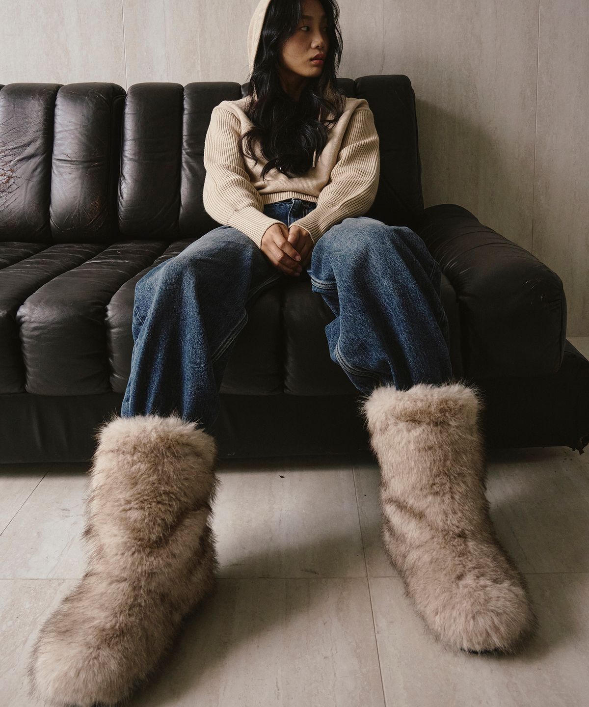 트윗비피(TWVP) 푸키 퍼 미들부츠(3colors)Puky Fur Middle Boots 24F21(3colors)
