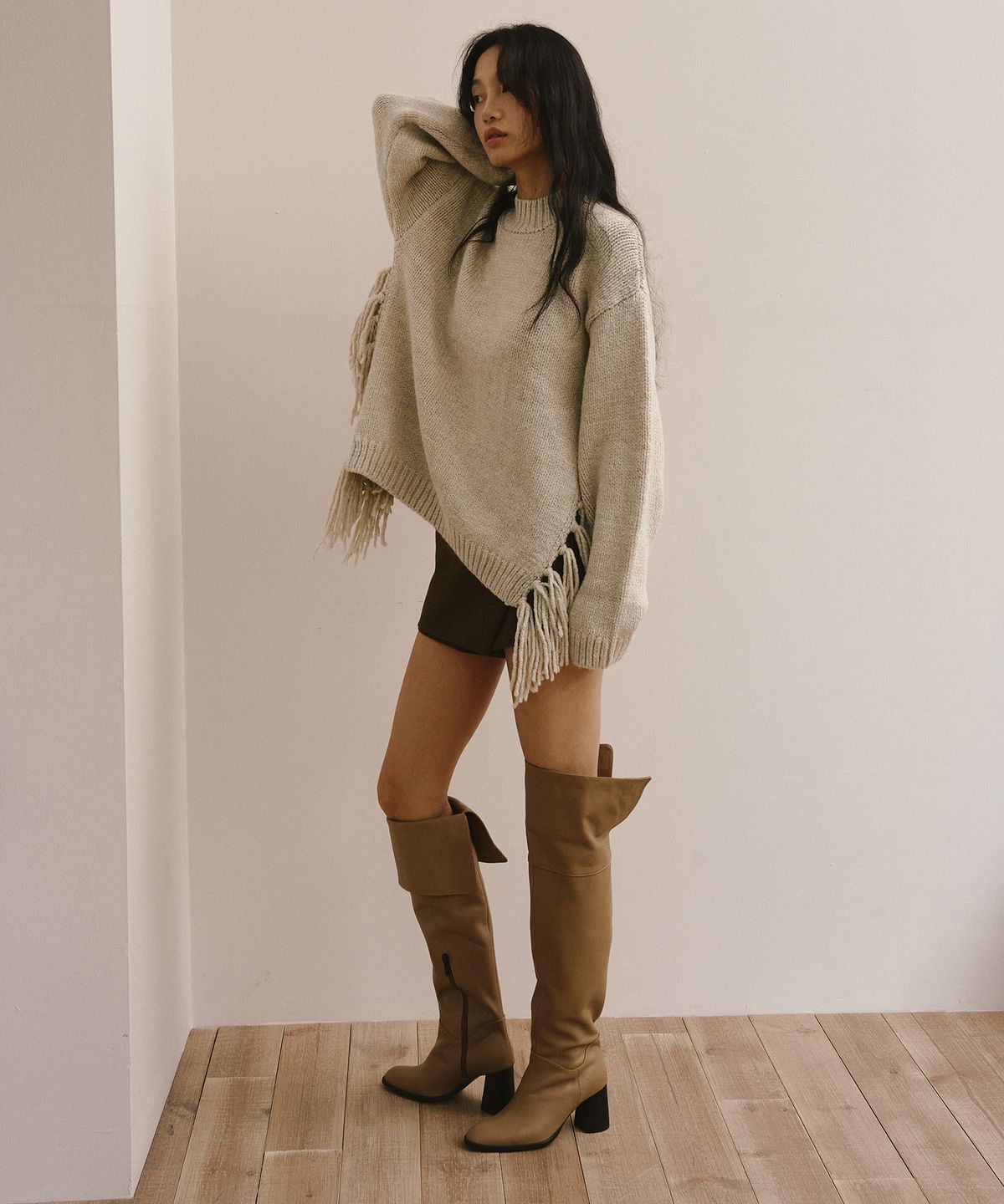 트윗비피(TWVP) 클래시 싸이하이부츠(2colors) Classy Thigh-High Boots 24F82