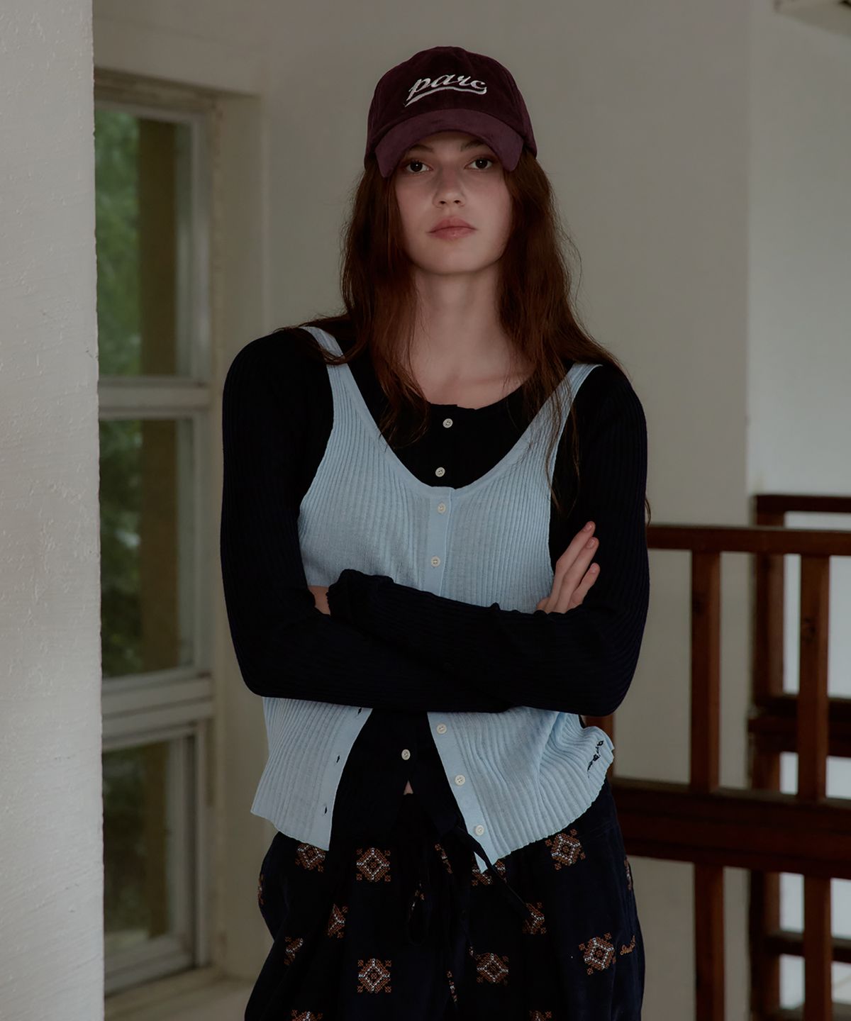 스튜디오앤파르크(STUDIO&PARC) Parc Corduroy Ball Cap_Violet