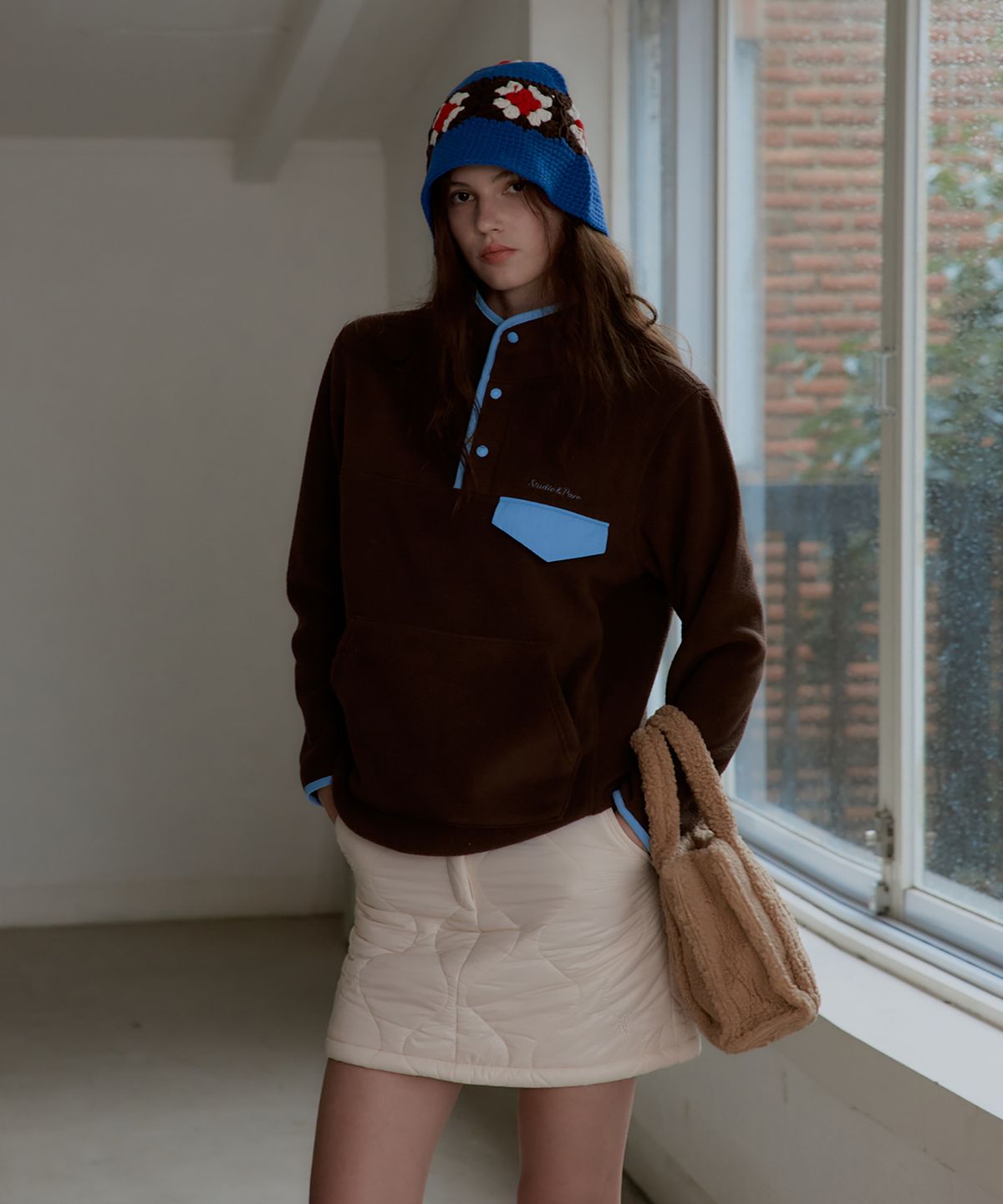 스튜디오앤파르크(STUDIO&PARC) Crochet Bucket Hat_Blue
