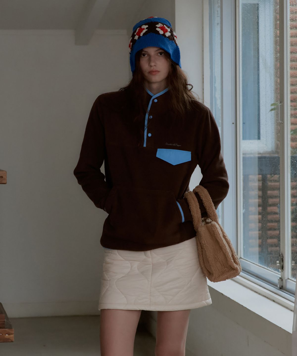 스튜디오앤파르크(STUDIO&PARC) Crochet Bucket Hat_Blue