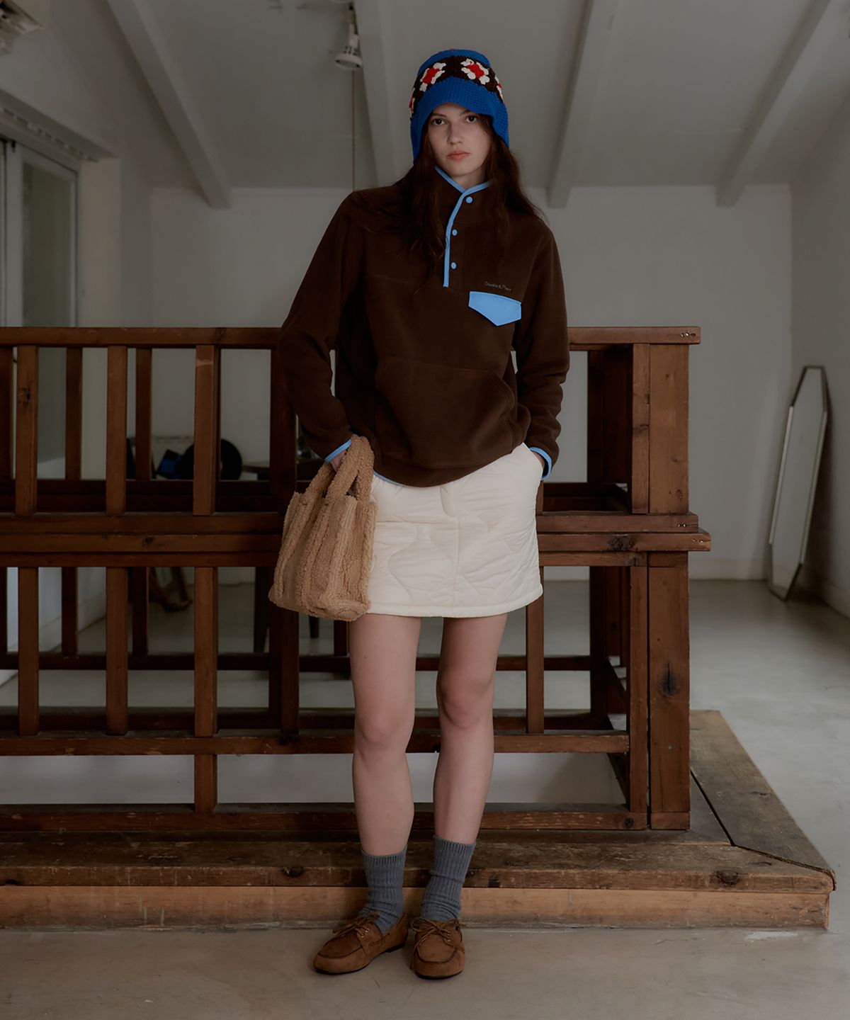스튜디오앤파르크(STUDIO&PARC) Crochet Bucket Hat_Blue