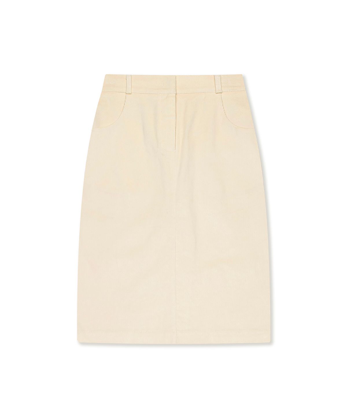 스튜디오앤파르크(STUDIO&PARC) Corduroy Banding Skirt_Ivory