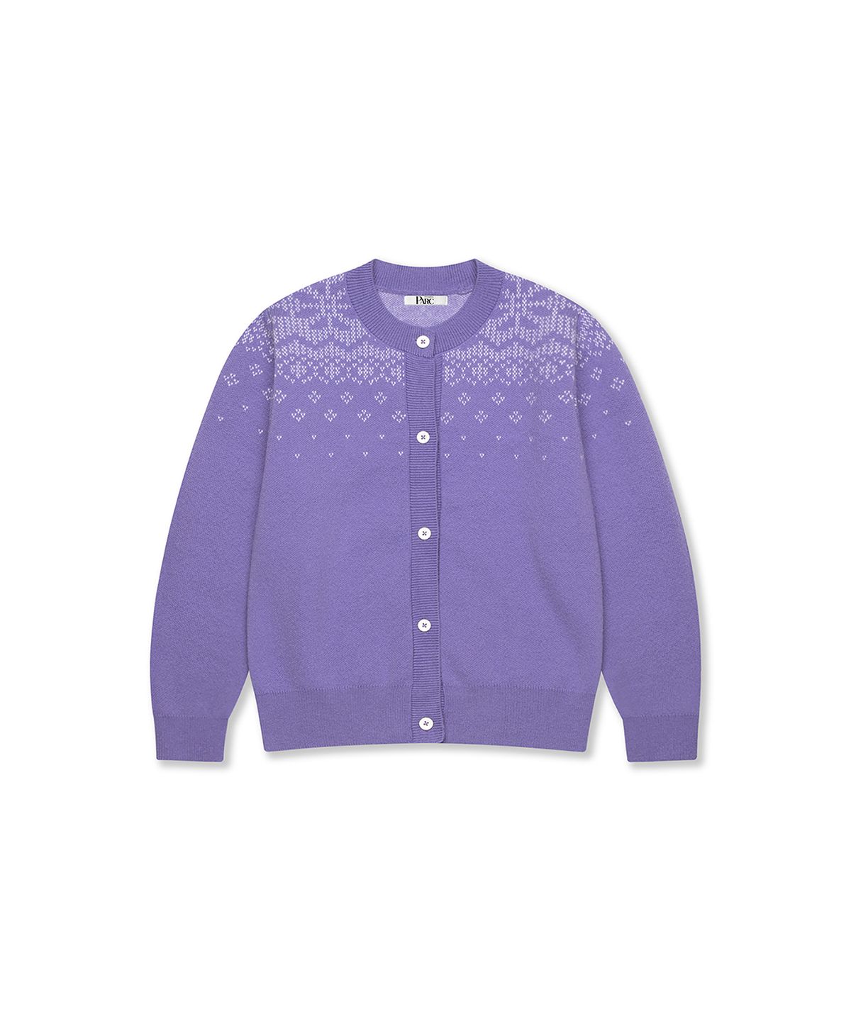 스튜디오앤파르크(STUDIO&PARC) Nordic knit Cardigan_Violet