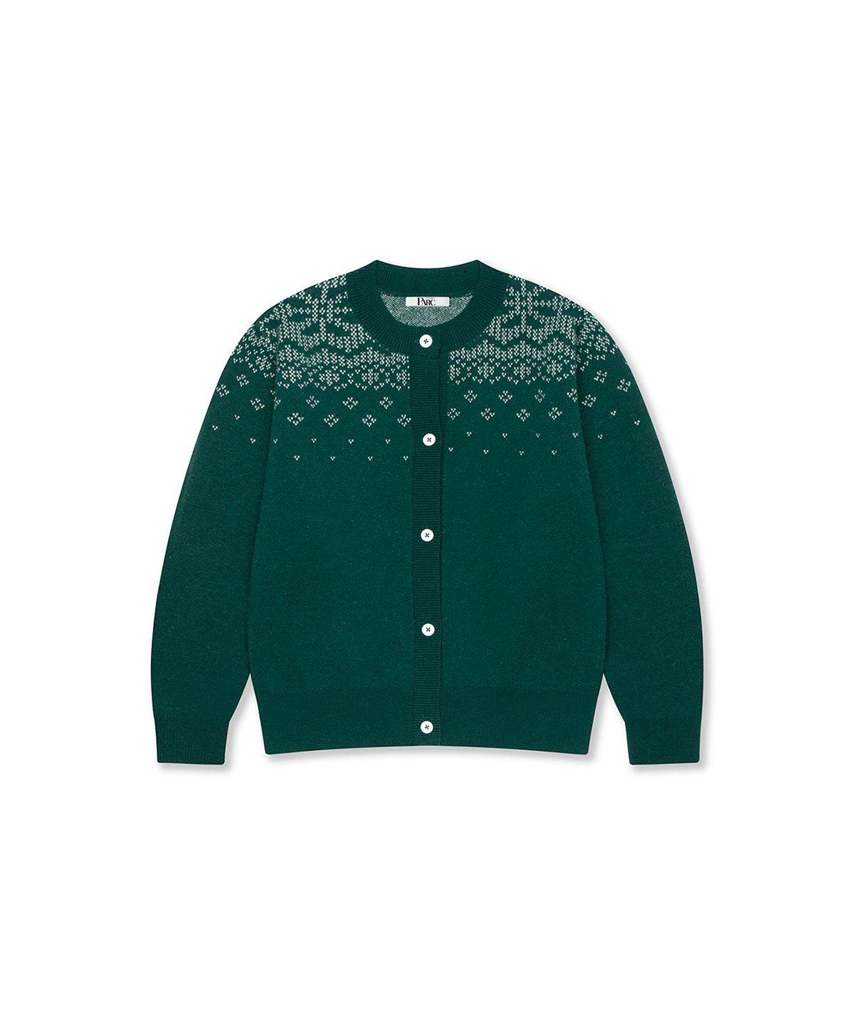 스튜디오앤파르크(STUDIO&PARC) Nordic knit Cardigan_Green