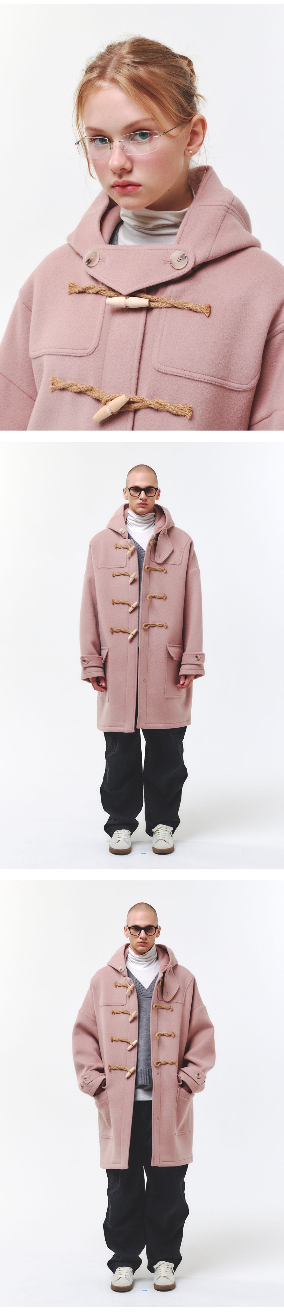 MUSINSA公式 | MAINBOOTH [ウール90%]オーバーサイズダッフルコート