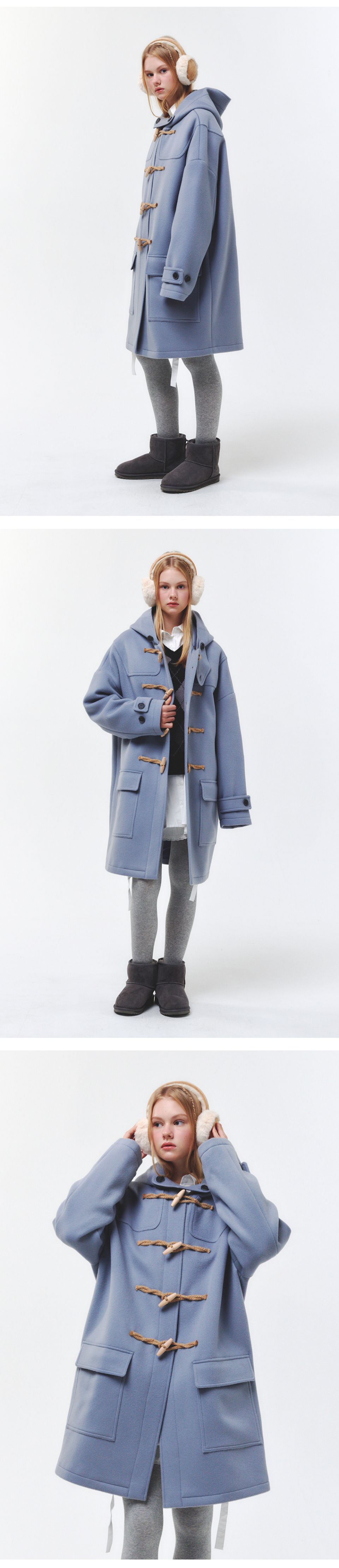 あおば着用NOT CONVENTIONAL buckle duffle coat Alan Paine Duffle Coat - Alcombey Check Back Daffle Coat