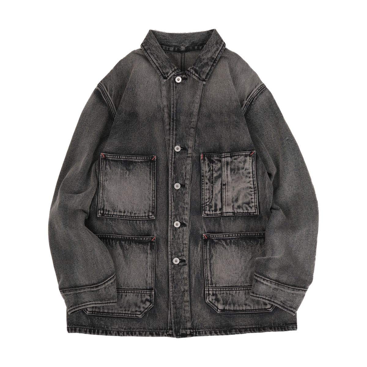 본로우(BONRROW) 40s Vintage Coverall Jacket_Beach Black