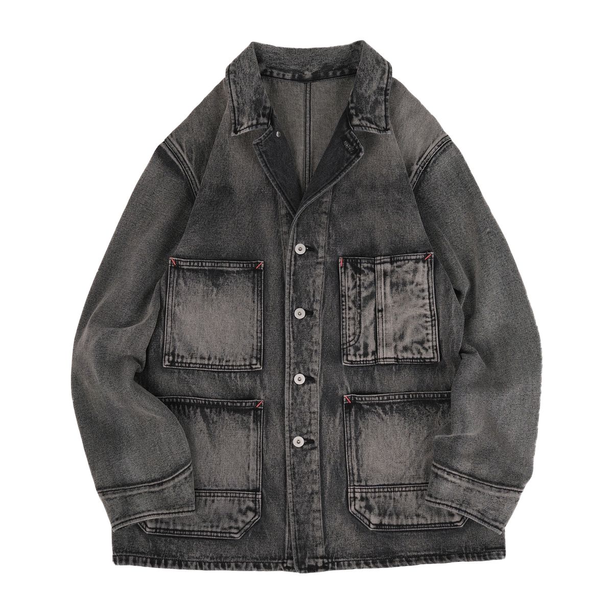 본로우(BONRROW) 40s Vintage Coverall Jacket_Beach Black