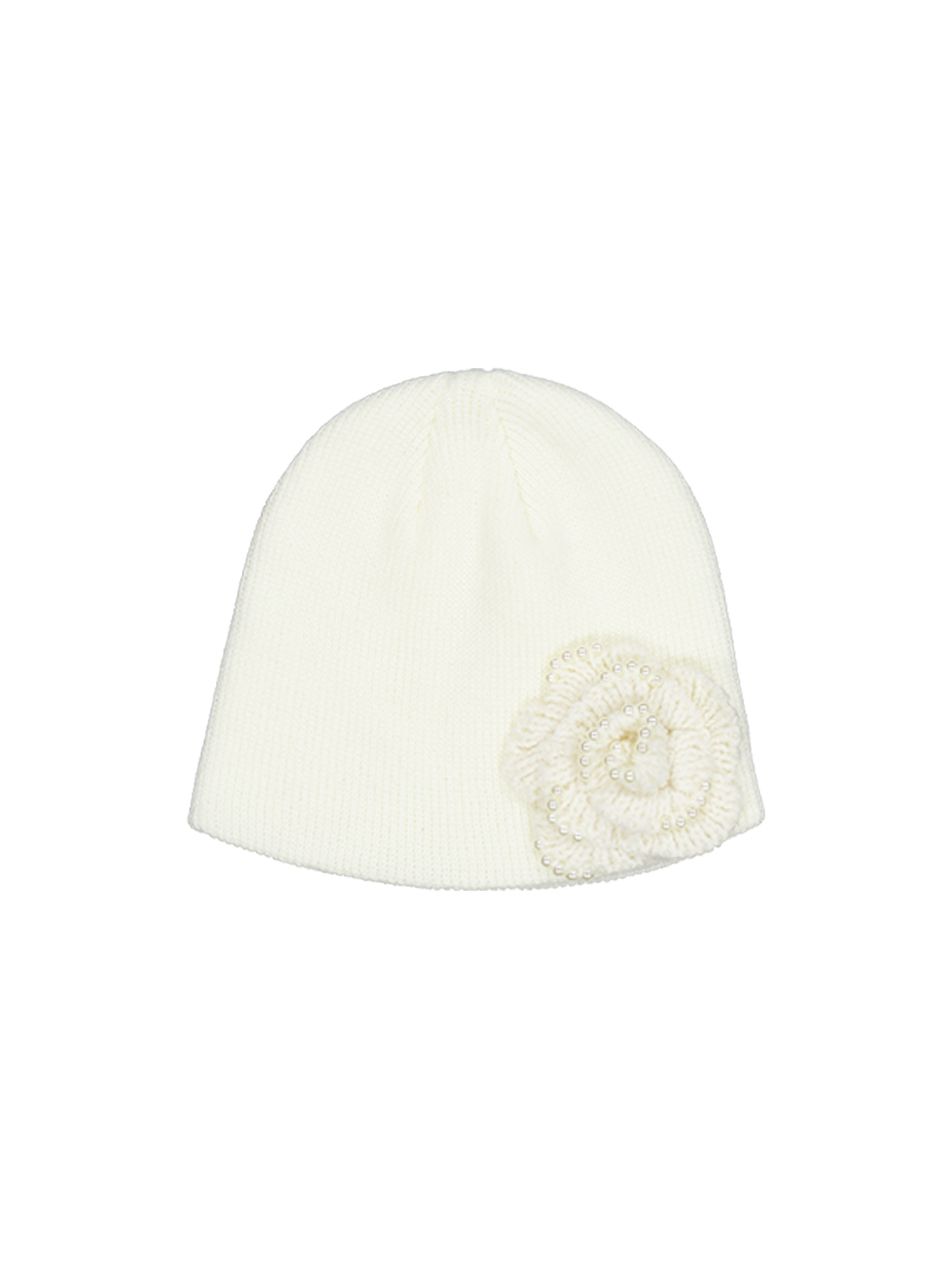 MUSINSA公式 | SETUPEXE PEARL CORSAGE BEANIE / IVORY