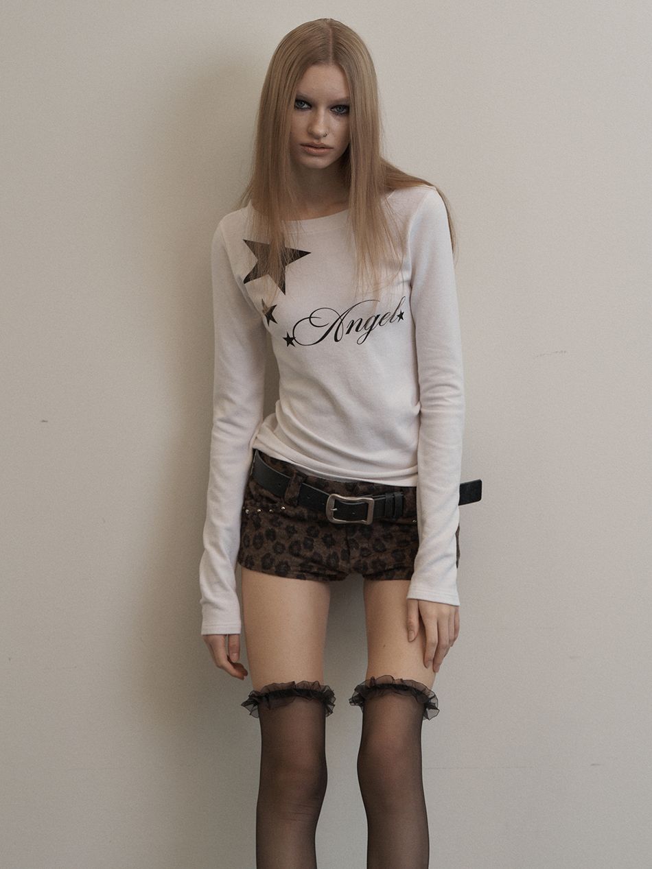 MUSINSA | SETUPEXE LEOPARD SHORT PANTS / BROWN