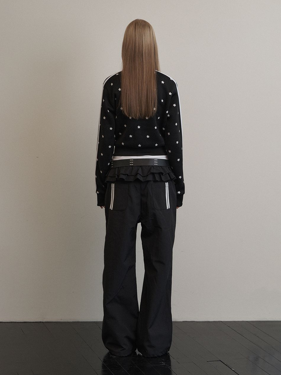 MUSINSA公式 | SETUPEXE STAR SPORTY ZIP-UP / BLACK