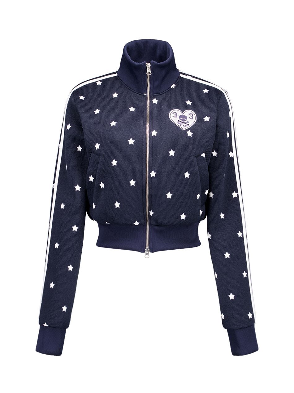 トップス MUSINSA set up exe star sporty zip up MUSINSA公式 | SETUPEXE STAR SPORTY ZIP-UP / NAVY