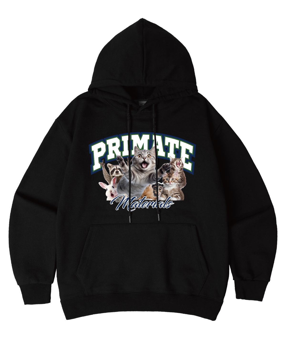 프라임에이트(PRIMATE) [기모/NO기모] PARTY 오버핏 후드 티셔츠 7 COLORS