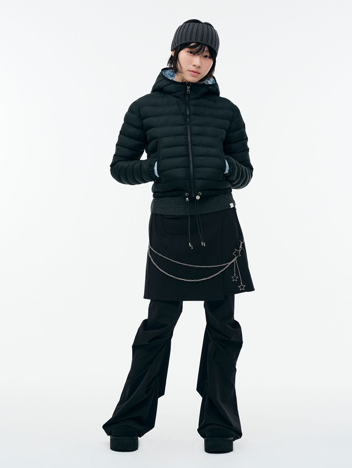 뚜오미오(TUOMIO) LIGHTWEIGHT PUFFER JACKET [BLACK]