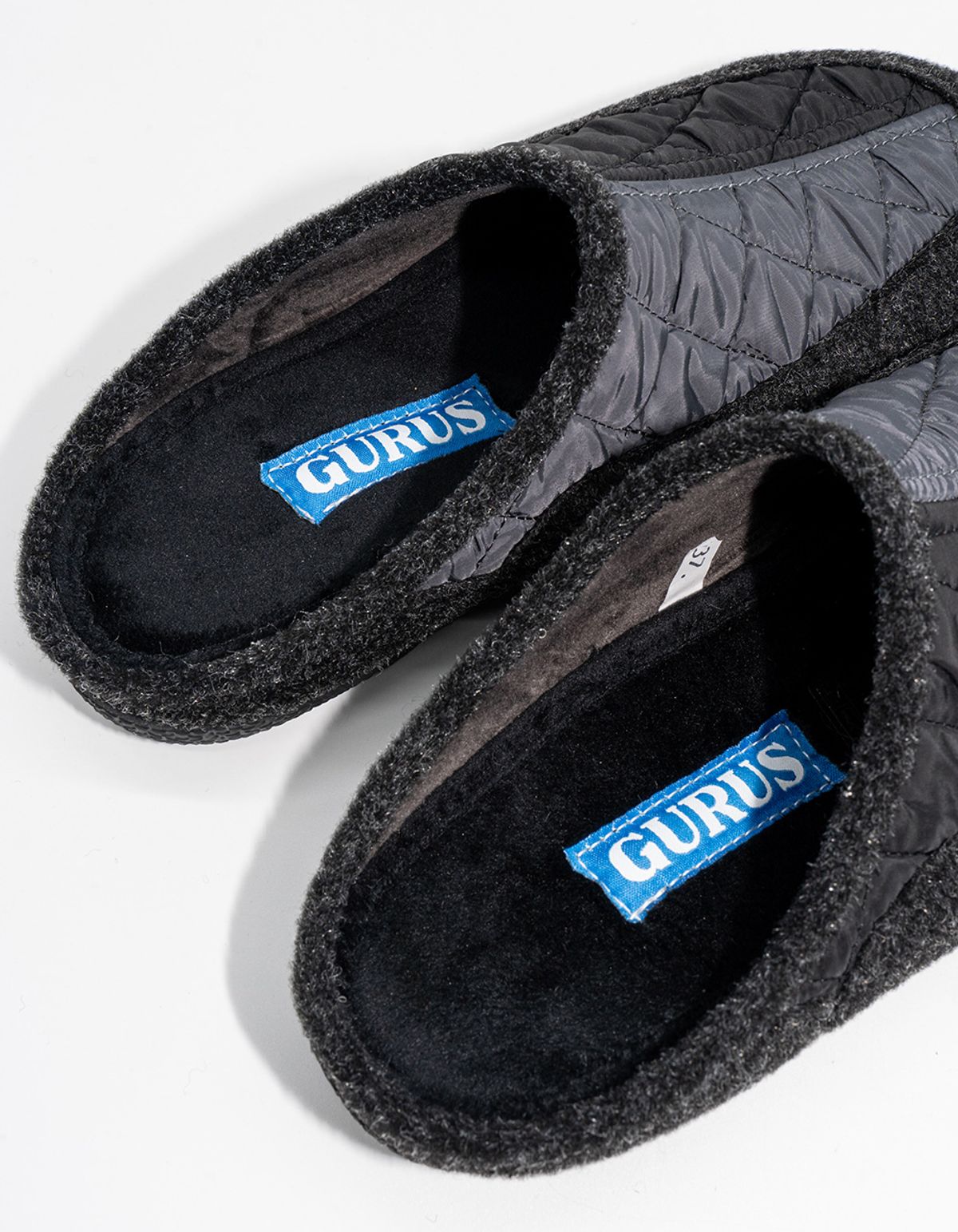 구루스 룸 슈즈(GURUS ROOME SHOES) Cadiz 50 슬리퍼 블랙그레이