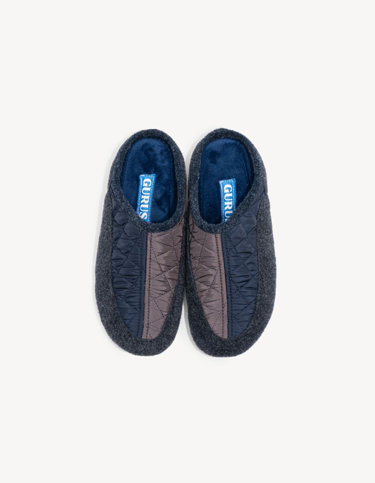 구루스 룸 슈즈(GURUS ROOME SHOES) Cadiz 50 슬리퍼 네이비브라운