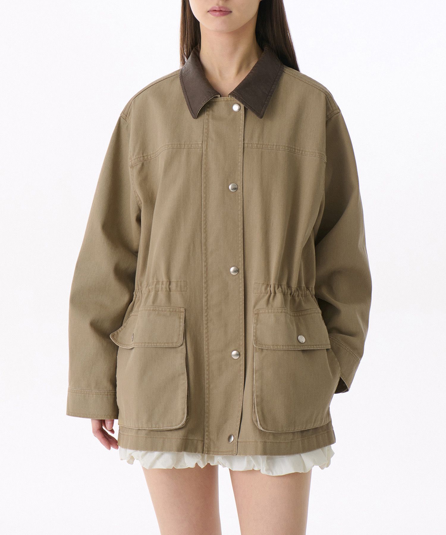 ハンティングジャケット　ベージュ MUSINSA公式 | MUSINSA STANDARD WOMAN ウィメンズウォッシュド