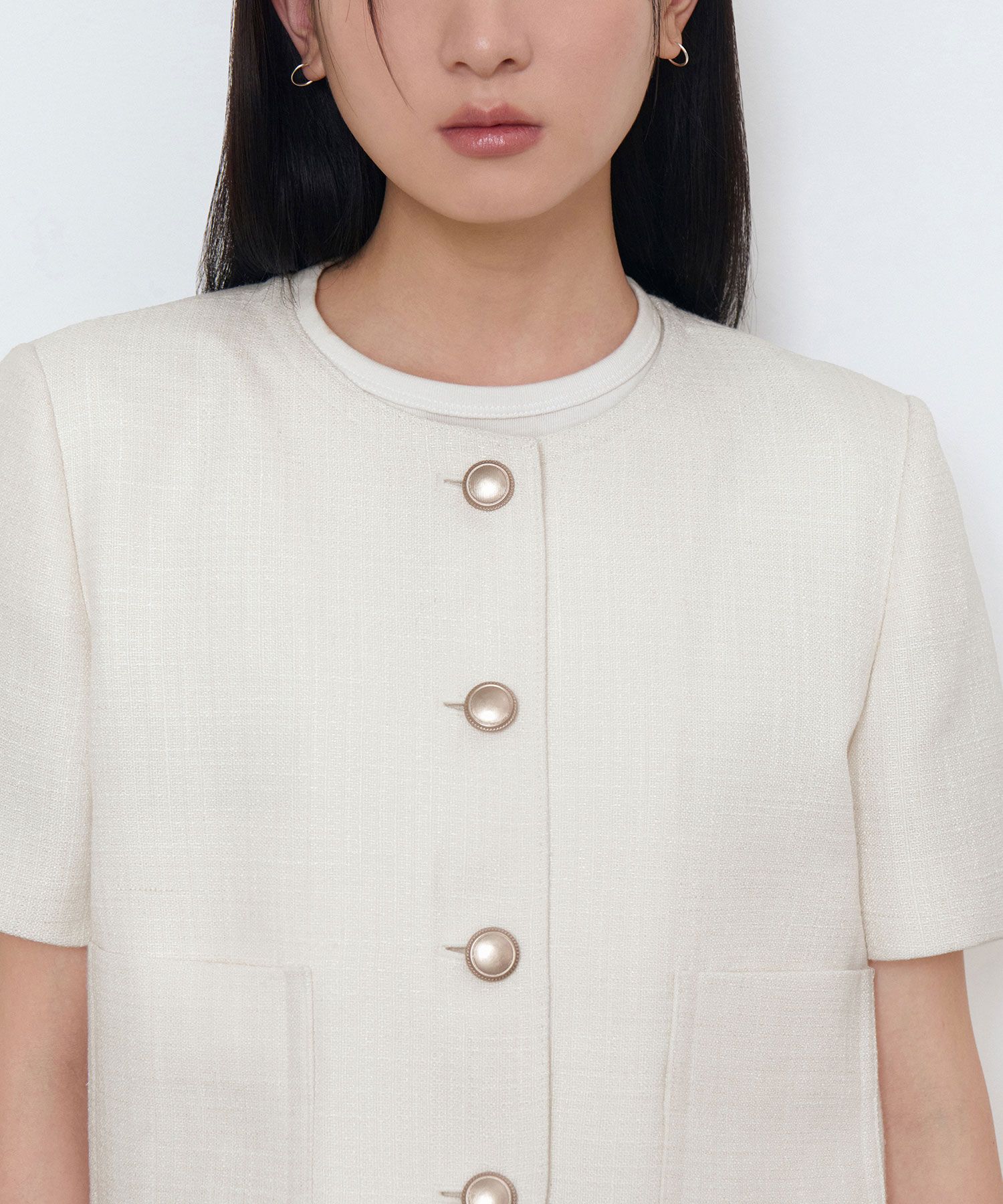 MUSINSA | MUSINSA STANDARD WOMAN Women's Round Neck Tweed