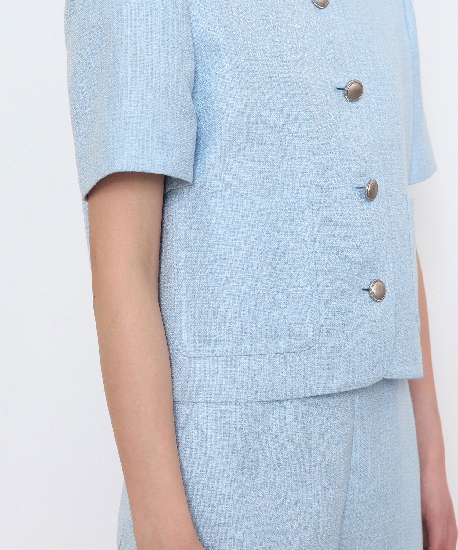 ジャケット・アウター MUSINSA ROUND NECK TWEED JACKET MUSINSA | MUSINSA STANDARD WOMAN Women's Round Neck Tweed