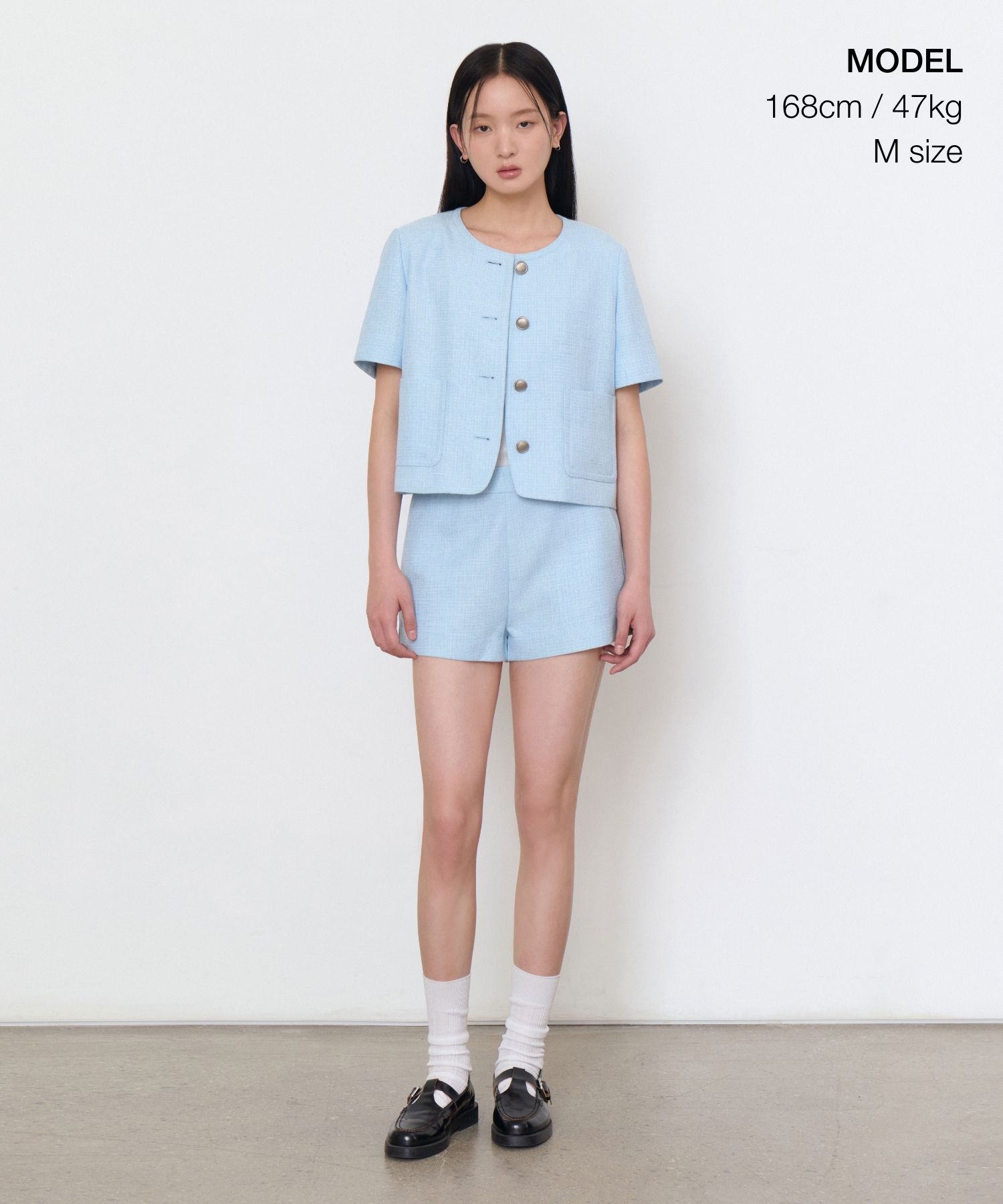 ジャケット・アウター MUSINSA ROUND NECK TWEED JACKET MUSINSA | MUSINSA STANDARD WOMAN Women's Round Neck Tweed