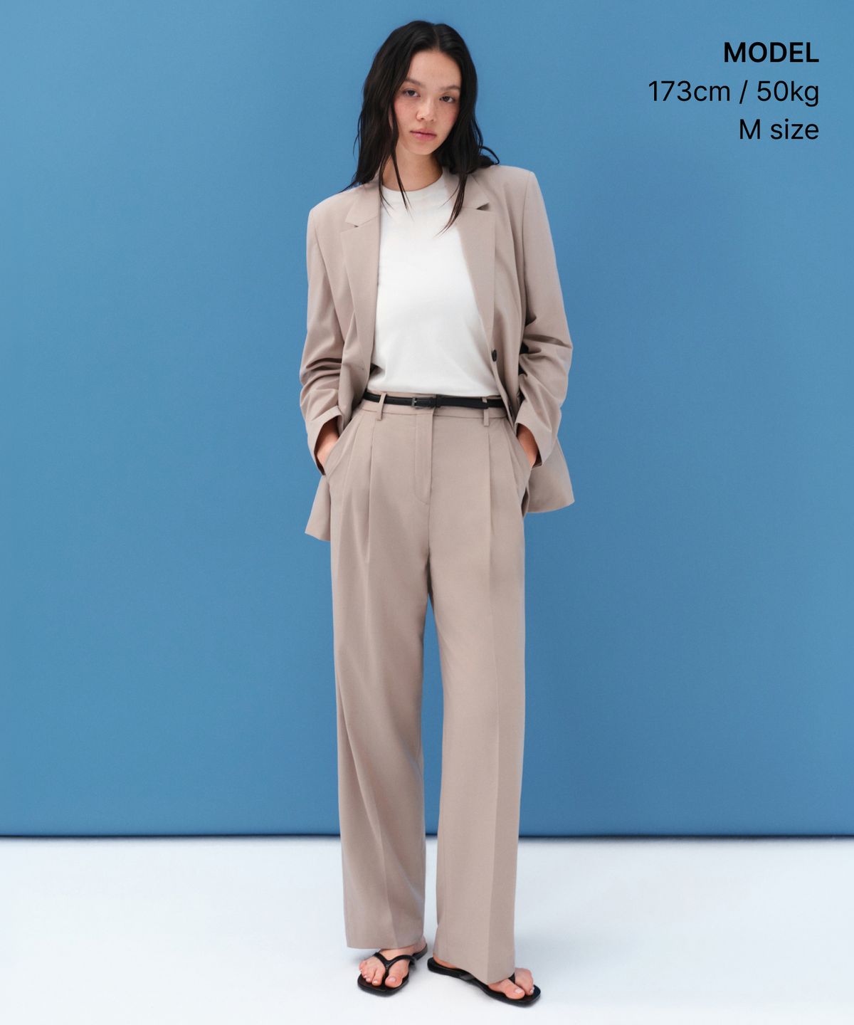 무신사 스탠다드 우먼(MUSINSA STANDARD WOMAN) [쿨탠다드] 우먼즈 오버사이즈 블레이저 [라이트 베이지]