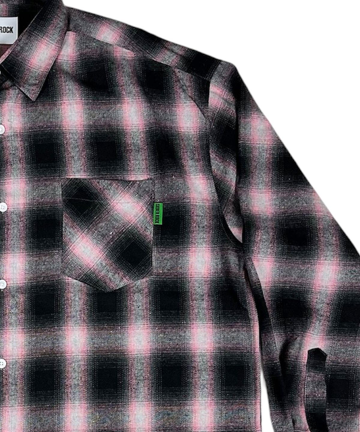 스케이터락(SK8ER ROCK) Vintage Ombre Check Shirt ((Pink))