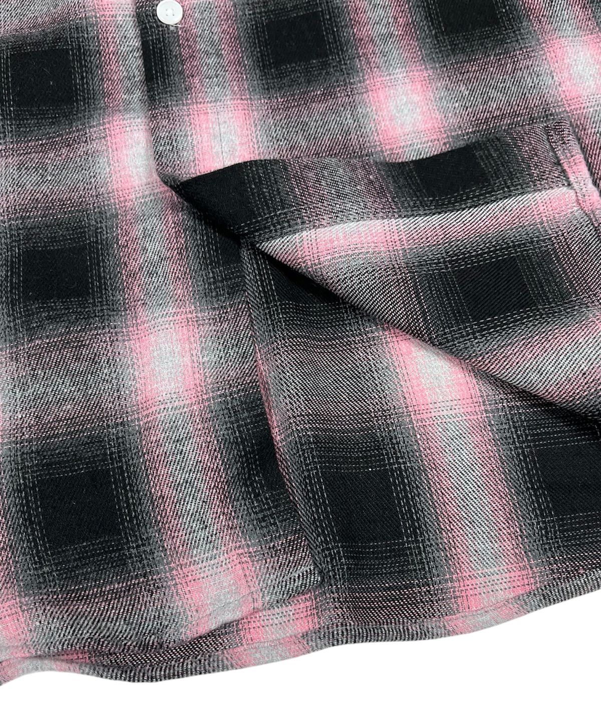 스케이터락(SK8ER ROCK) Vintage Ombre Check Shirt ((Pink))