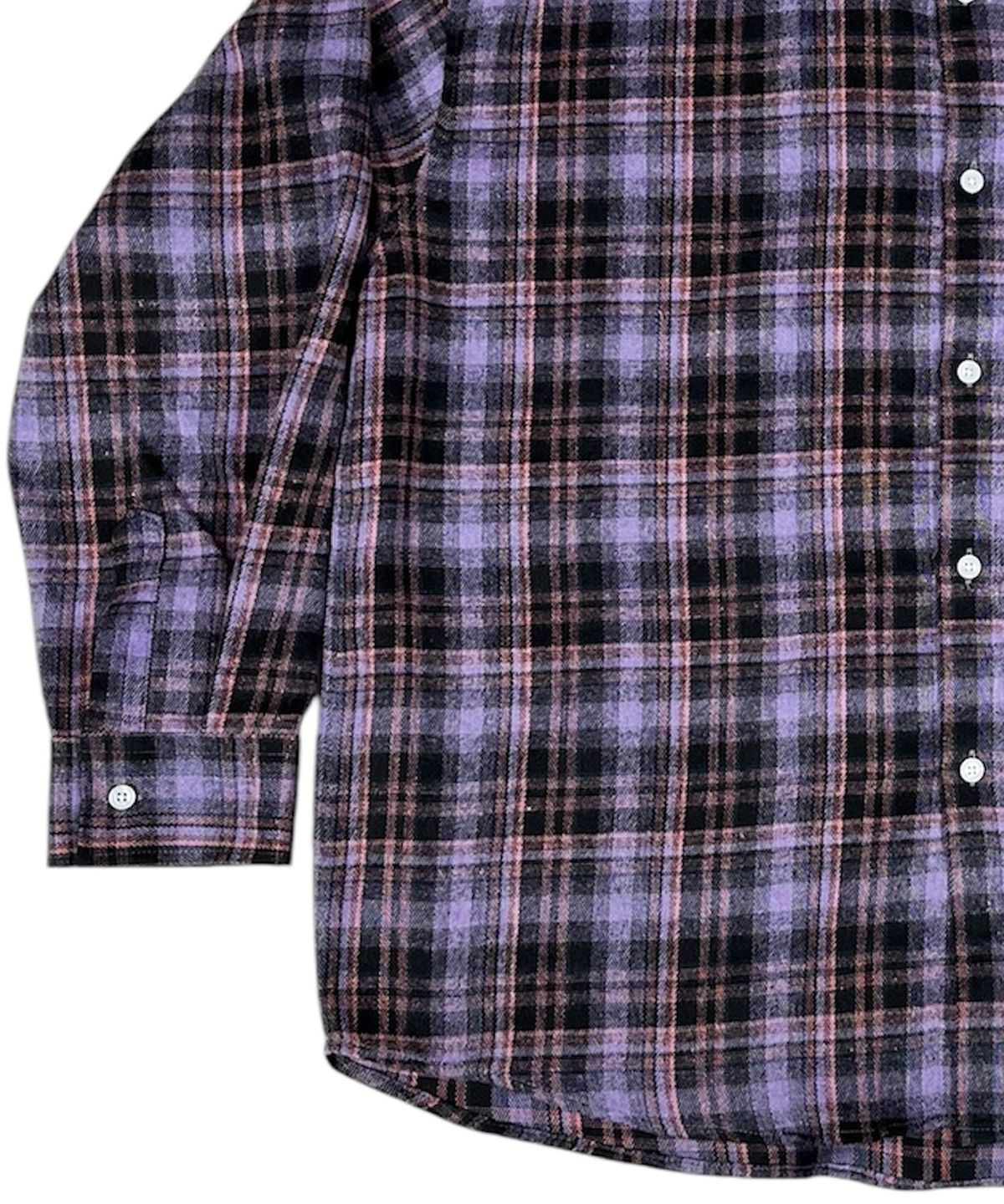 스케이터락(SK8ER ROCK) Vintage Tartan Check Shirt ((purple))