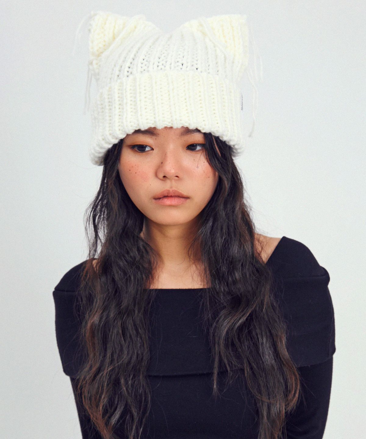 슬리피슬립(SLEEPYSLIP) BREAD WHITE BEANIE