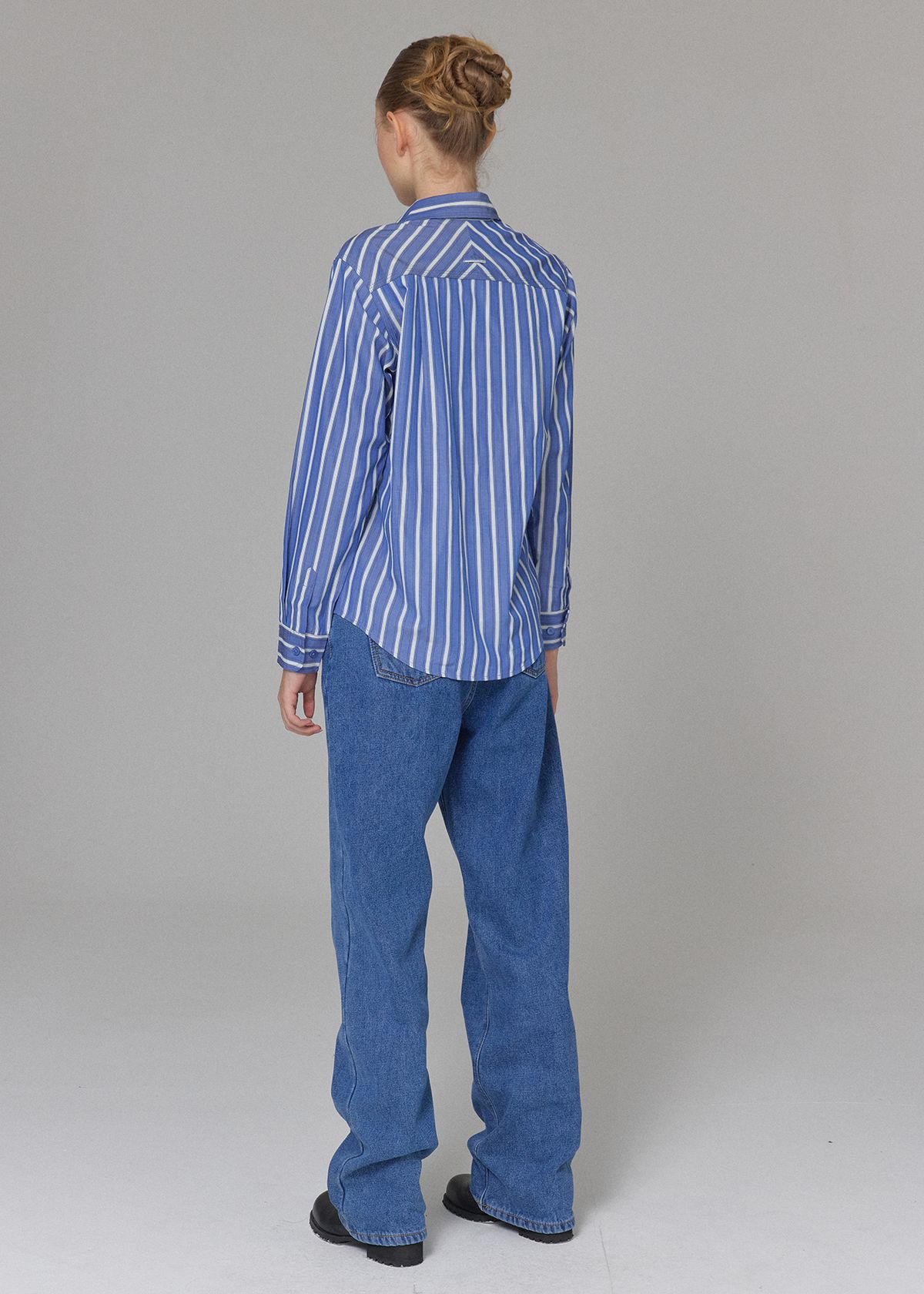 버튼업(BUTTON UP) 클래식 워시드 와이드 밍크기모데님