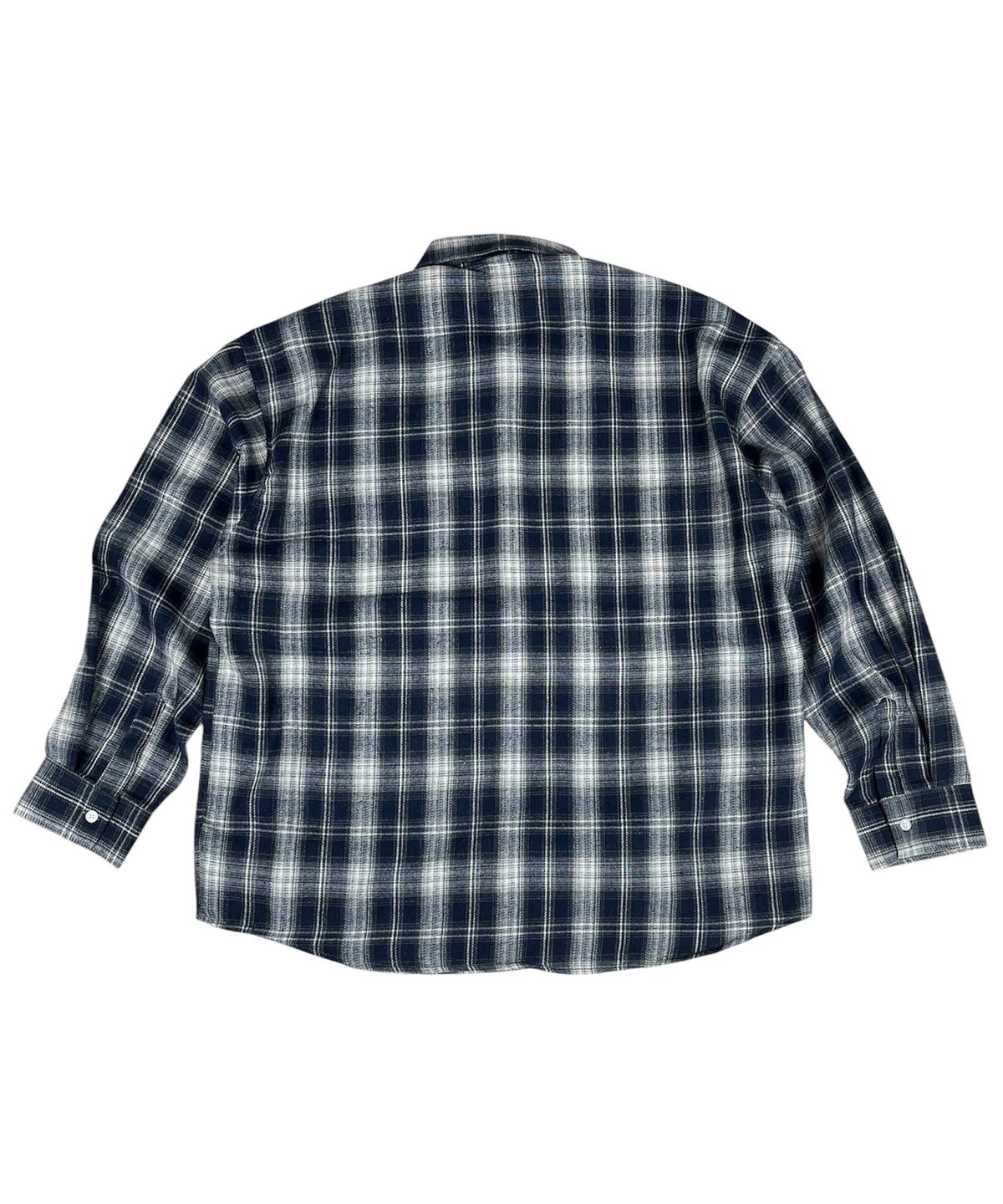 스케이터락(SK8ER ROCK) Vintage Tartan Check Shirt ((Navy))
