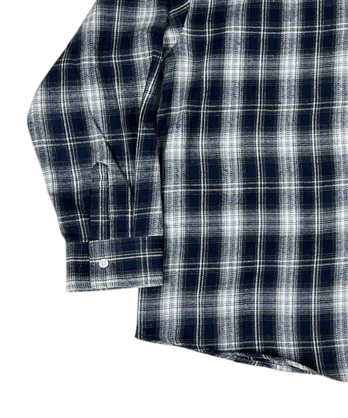 스케이터락(SK8ER ROCK) Vintage Tartan Check Shirt ((Navy))