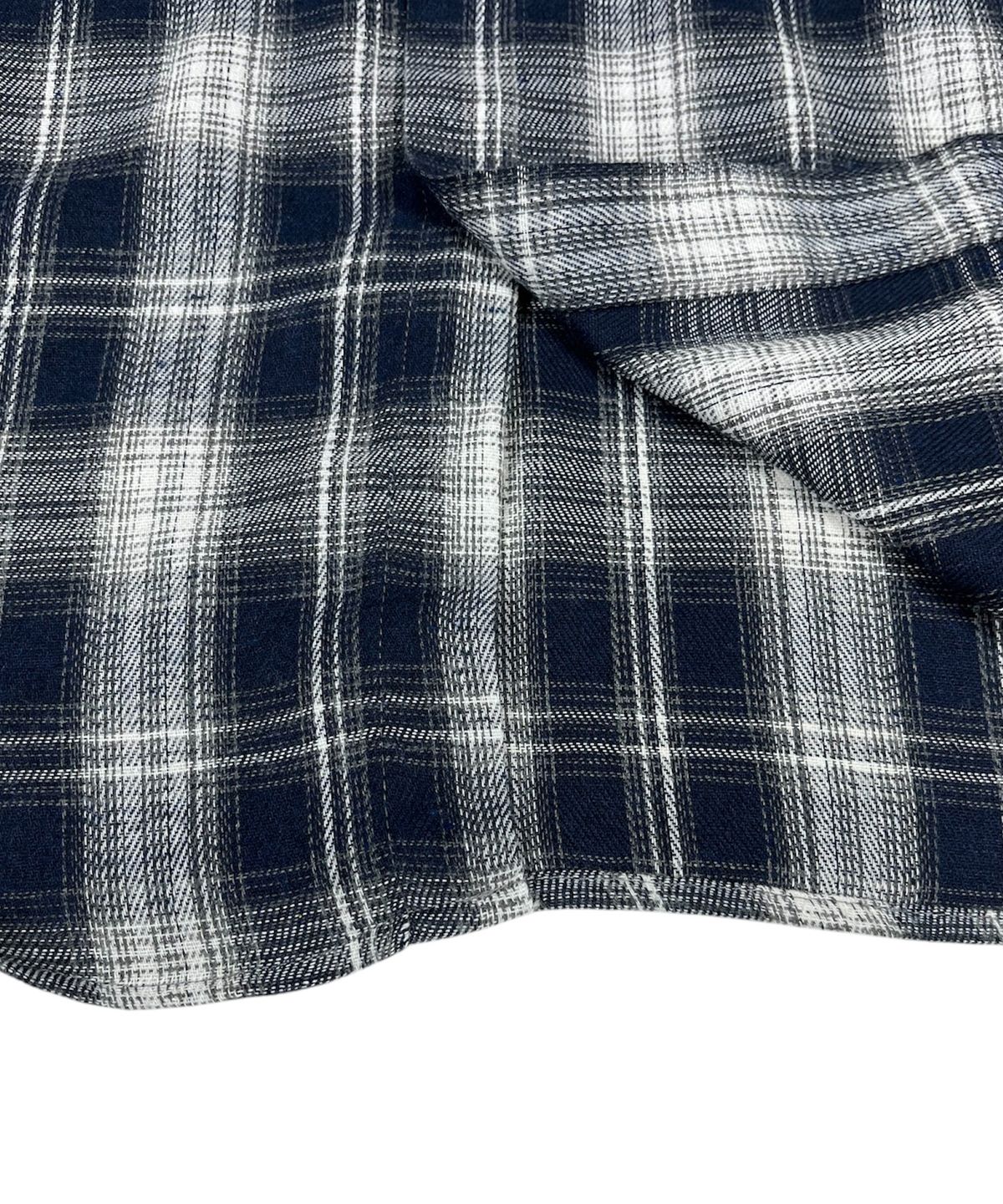 스케이터락(SK8ER ROCK) Vintage Tartan Check Shirt ((Navy))