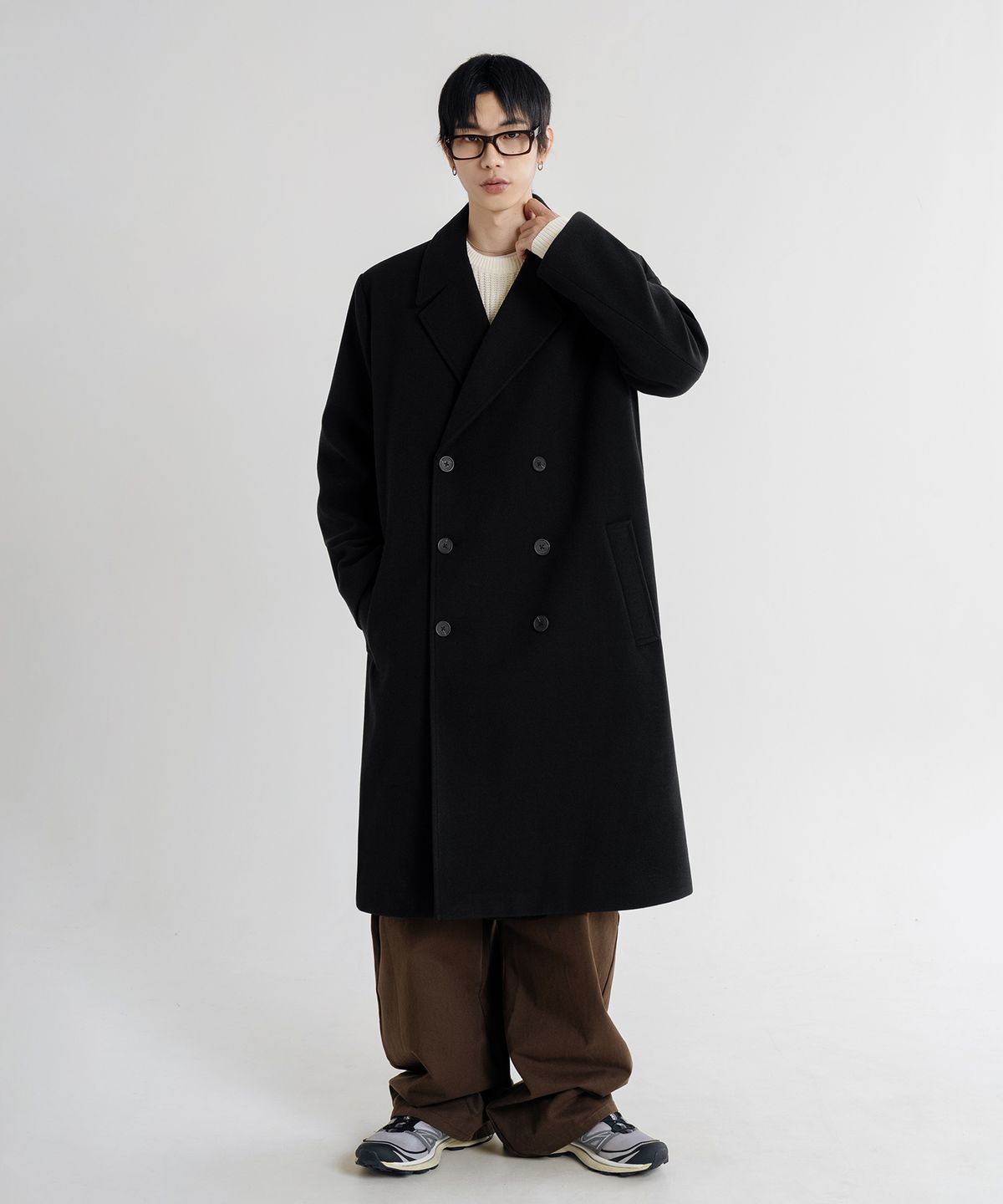 리메인세컨드(LEMAIN SECOND) 울 블렌드 오버핏 베스트 코트 컬렉션_3STYLE