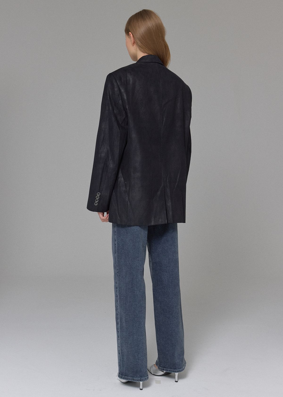 버튼업(BUTTON UP) 워시드 스판 스트레이트 기모데님
