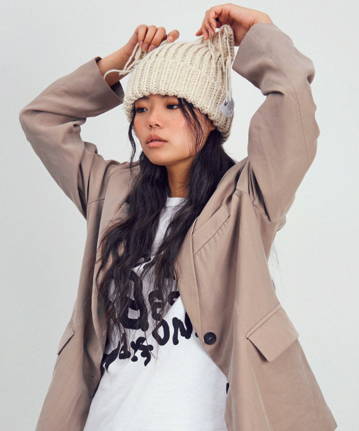 슬리피슬립(SLEEPYSLIP) BREAD BEIGE BEANIE