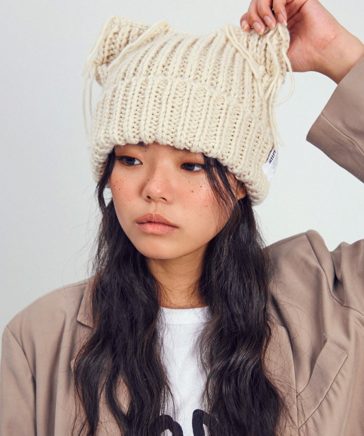 슬리피슬립(SLEEPYSLIP) BREAD BEIGE BEANIE
