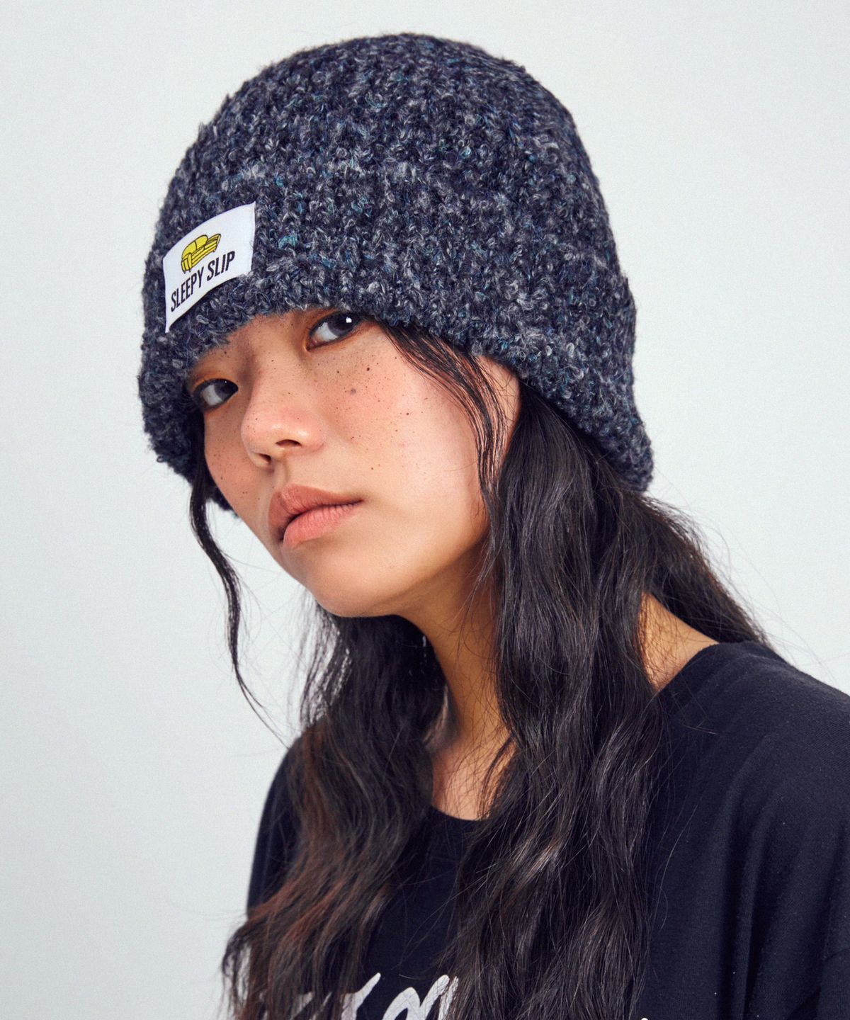 슬리피슬립(SLEEPYSLIP) TEDDY NAVY BEANIE