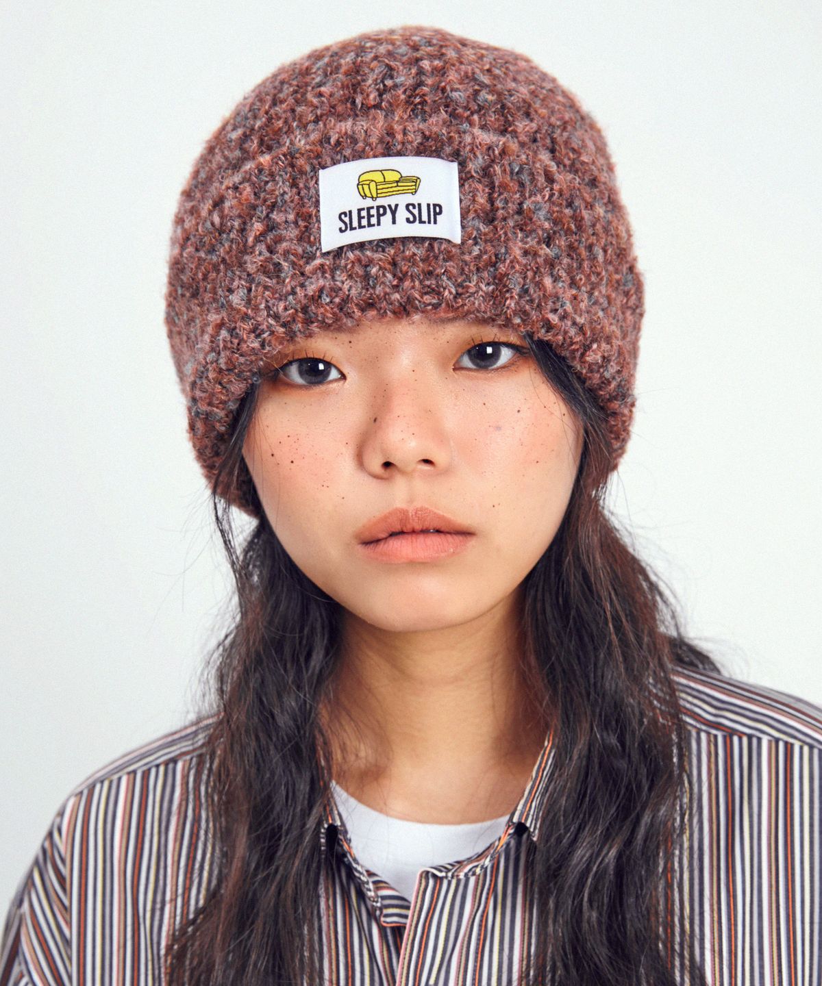 슬리피슬립(SLEEPYSLIP) TEDDY BURGUNDY BEANIE