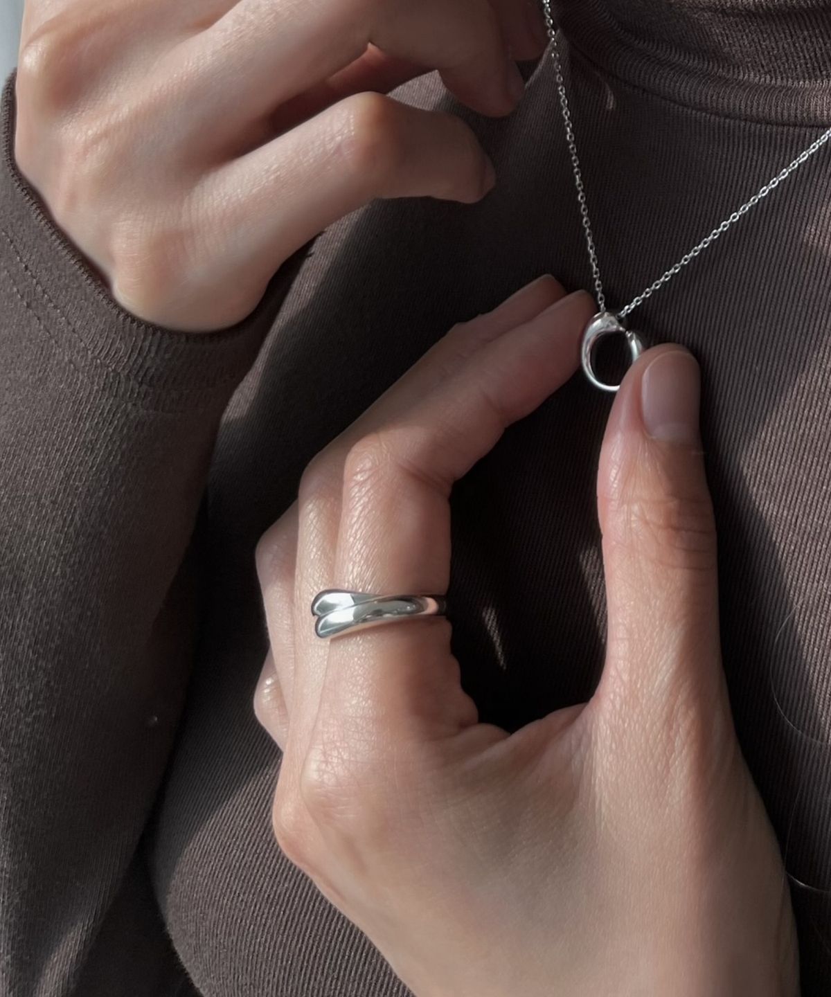바라두(BARADU) [BARADU 925] Two-layer bold ring