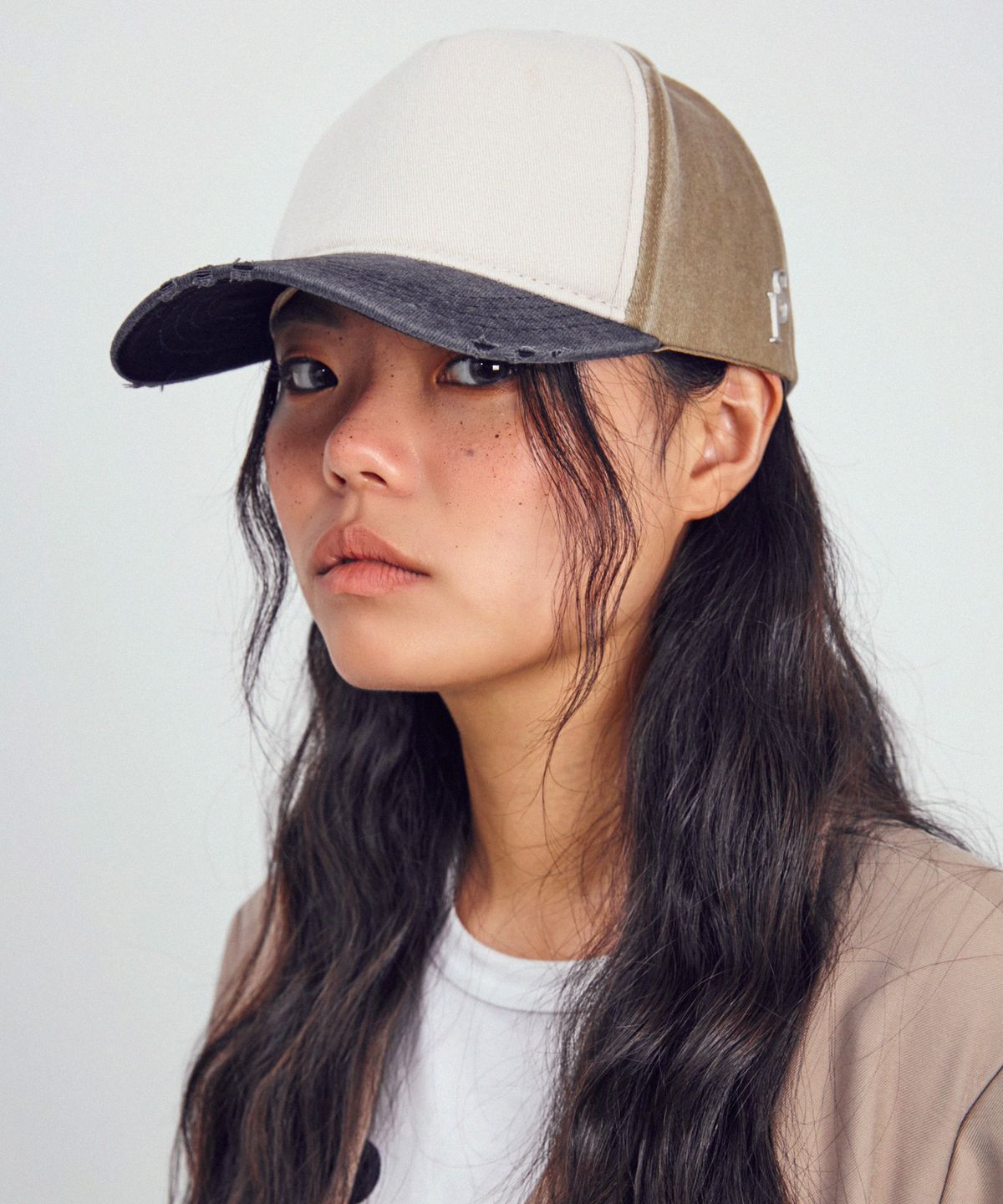 슬리피슬립(SLEEPYSLIP) NEVADA KHAKI/CHARCOAL BALL CAP